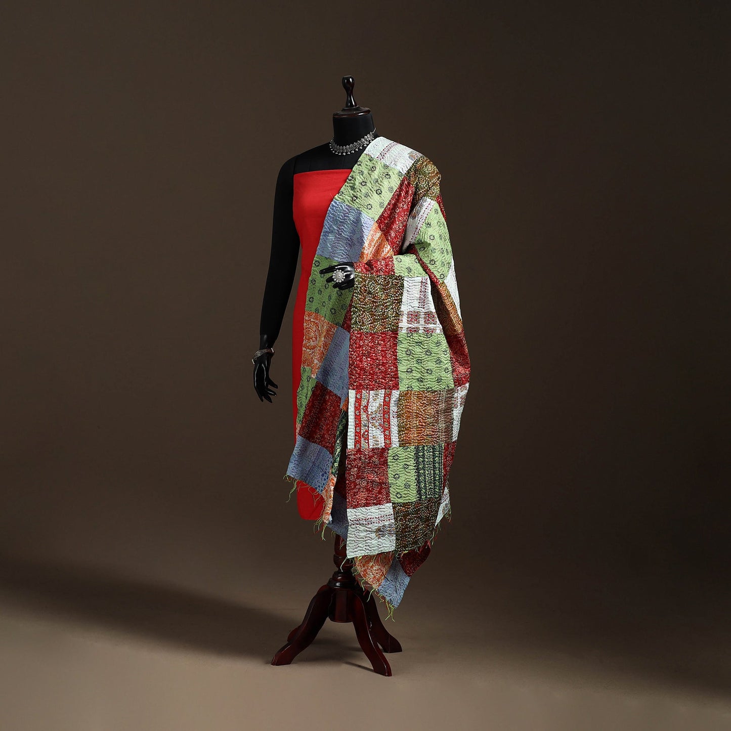 Multicolor - bengal hand embroidery patchwork reversible