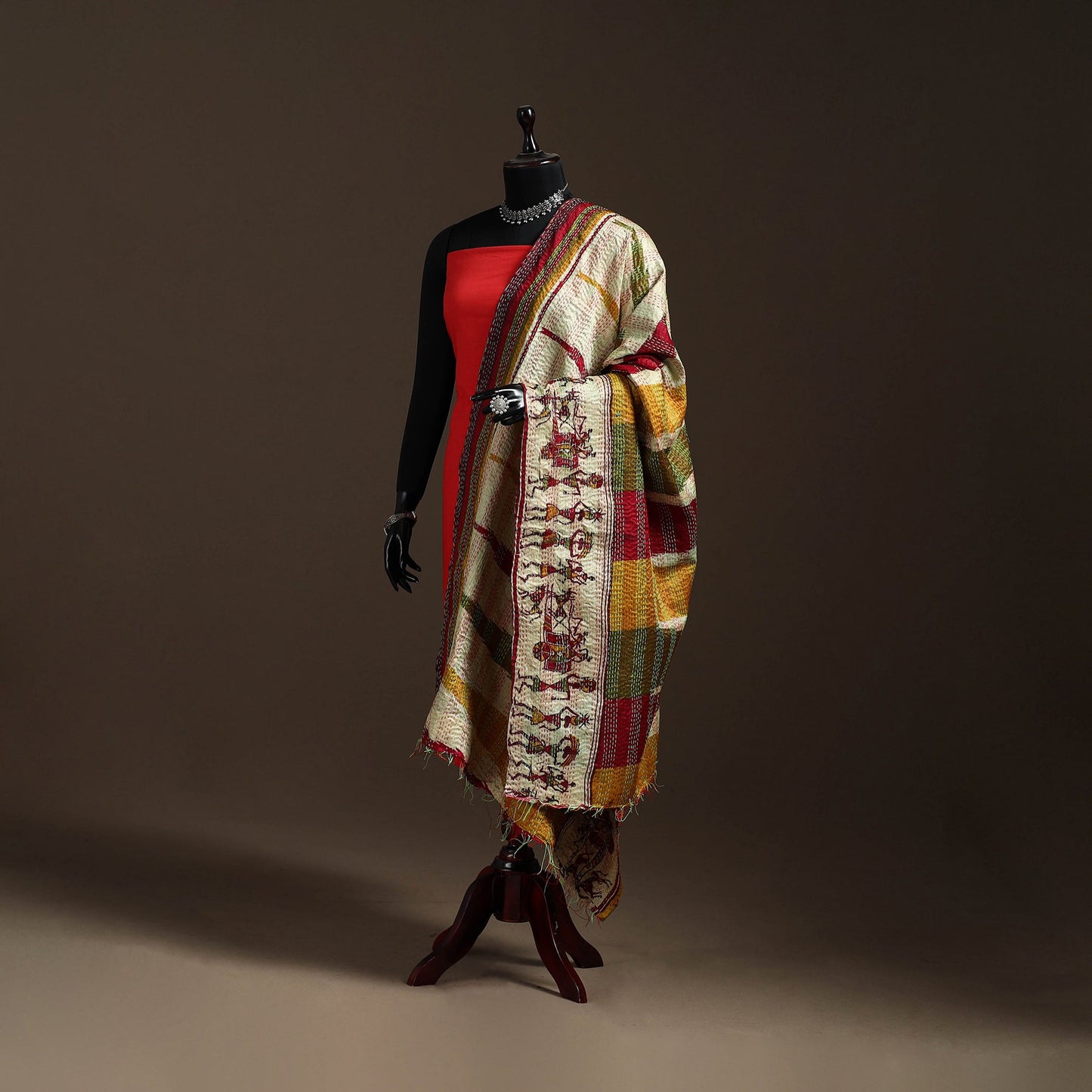 Multicolor - bengal hand embroidery patchwork reversible