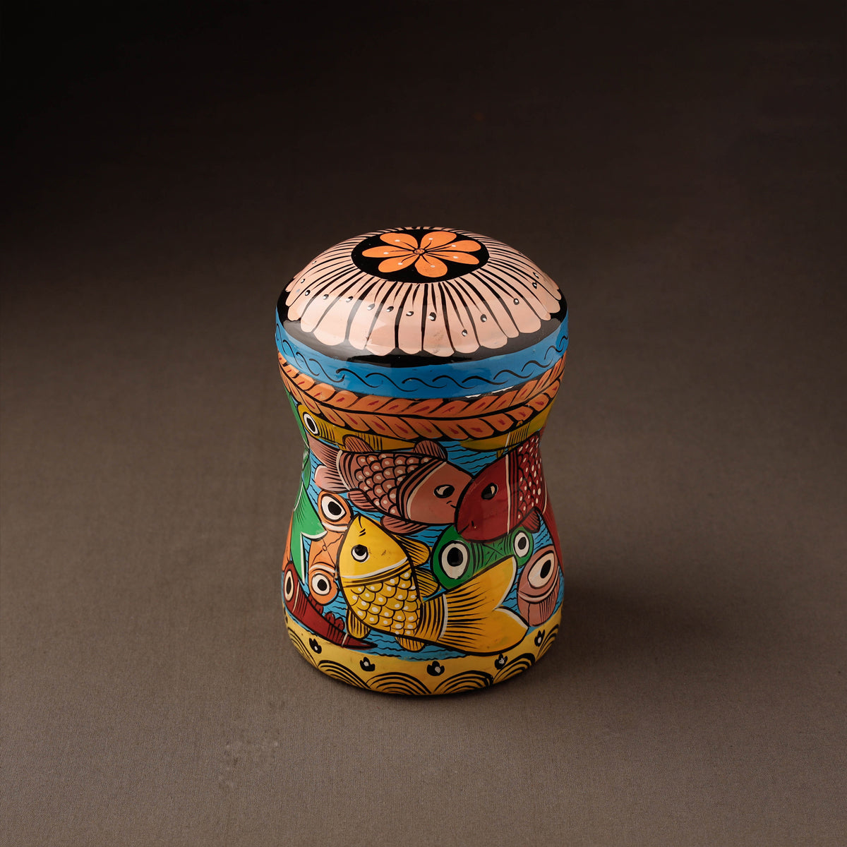 Bengal Patua Handpainted Stainless Steel Multi Utility Canister 38