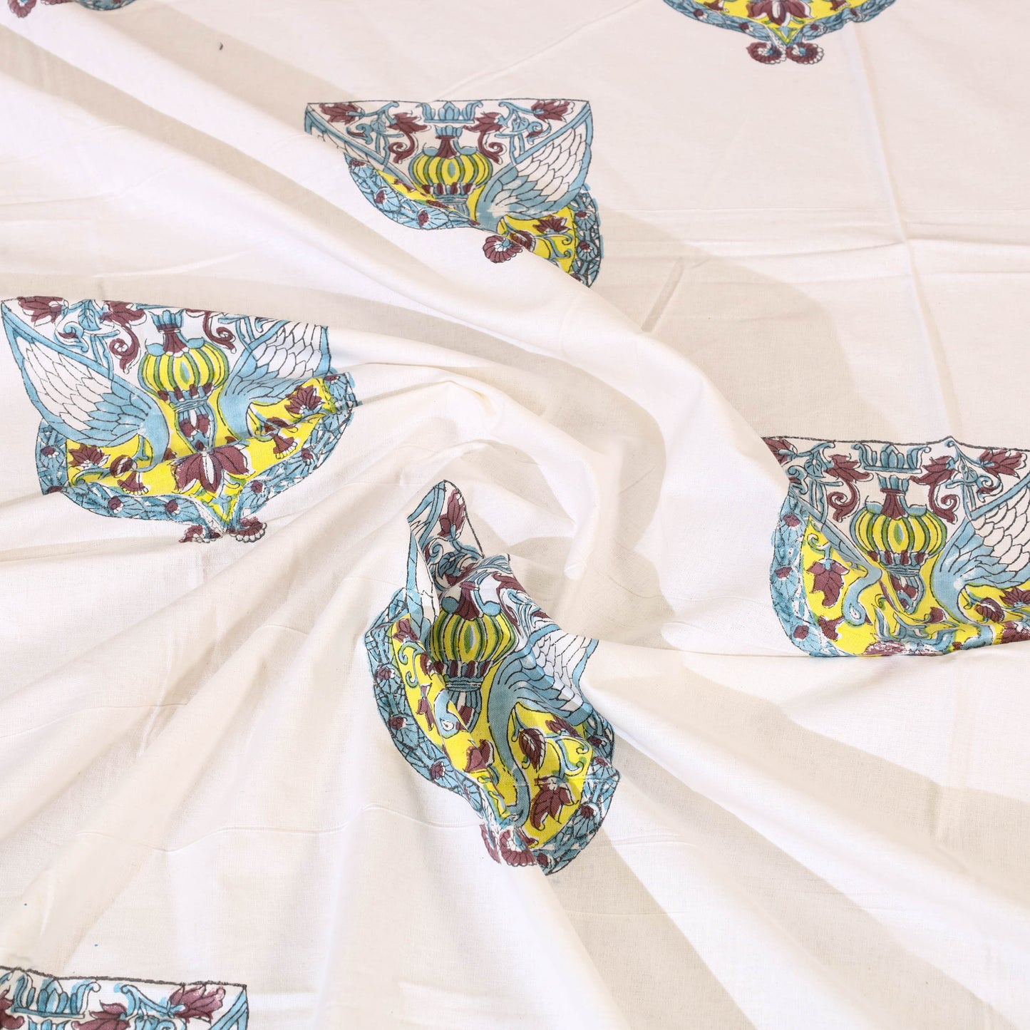 Block Print Cotton Single Sanganeri Bed Sheet
