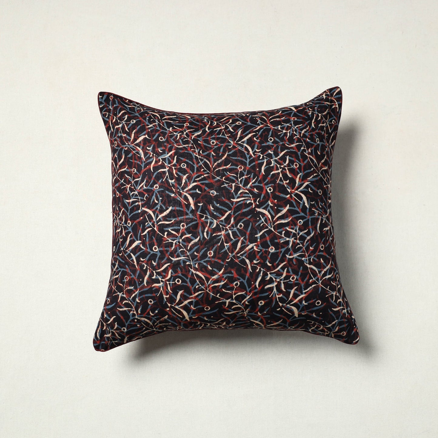 Authentic Multicolor Ajrakh Cushion Cover