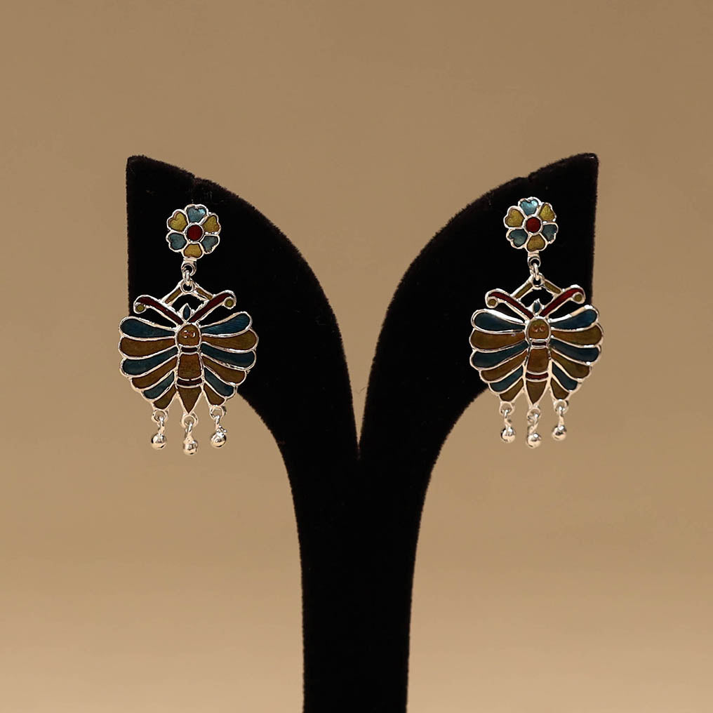 Butterfly - handcrafted paka meenakari earrings 100