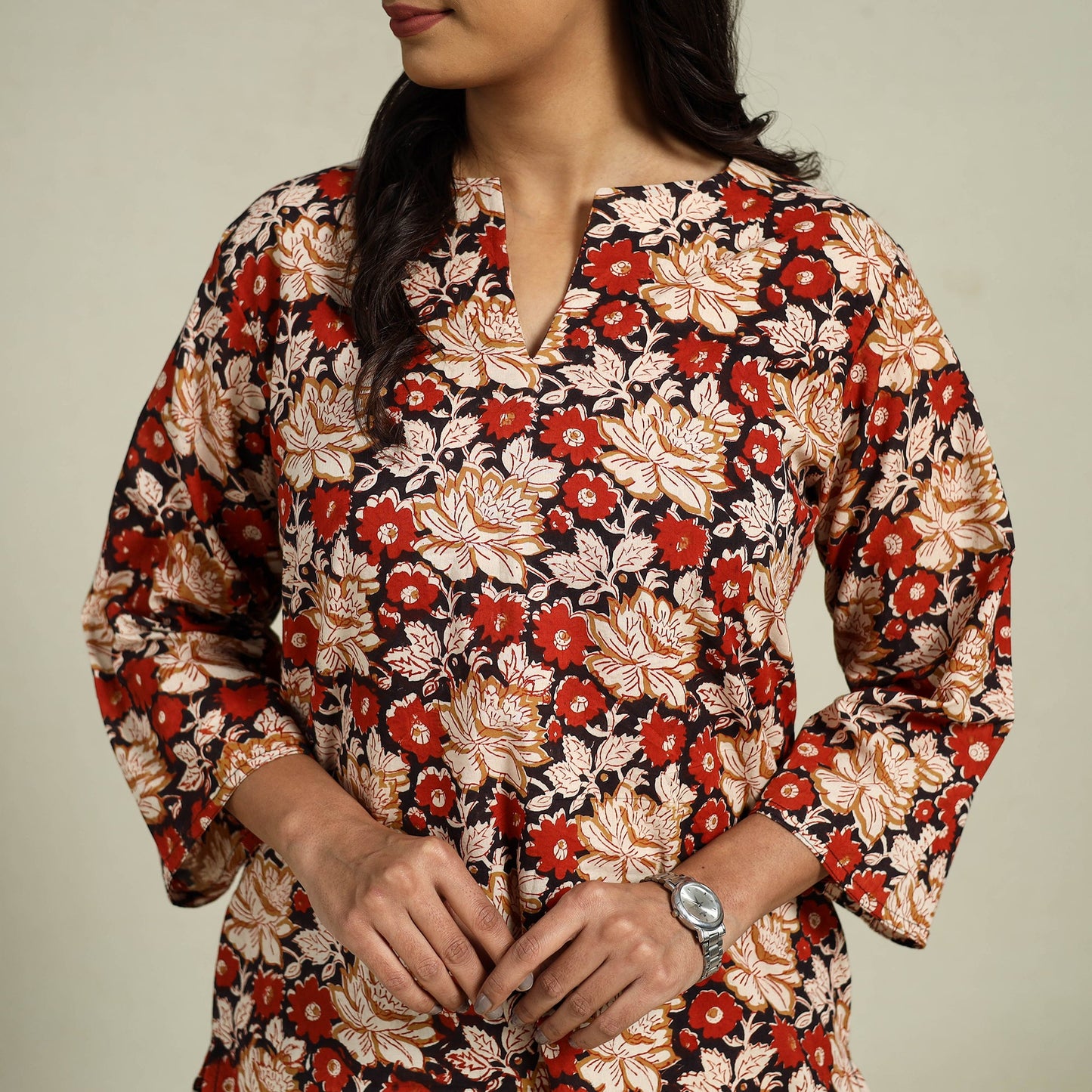 Buy Multicolor Block Print Cotton Bagru Night Suit Set