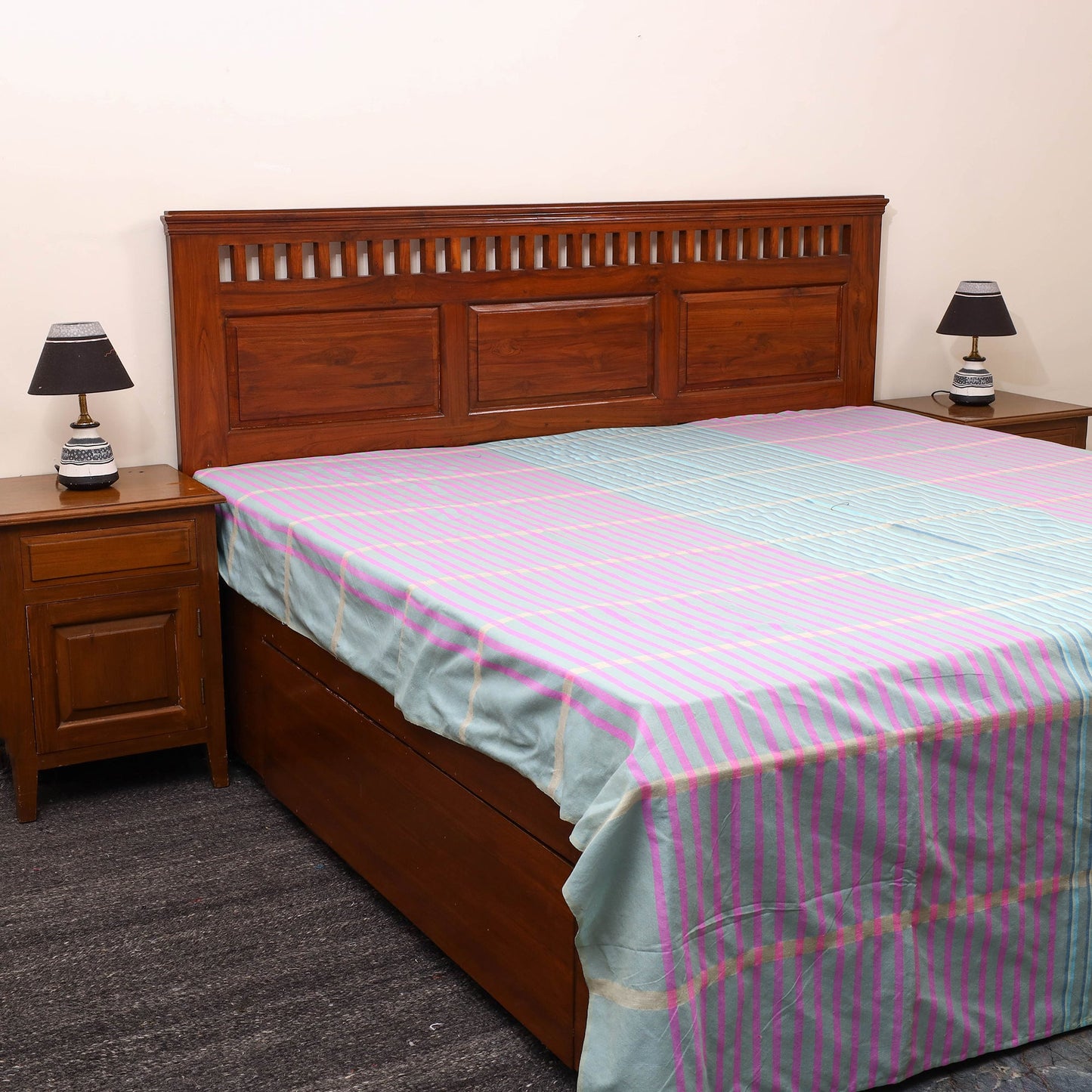 Cotton Double Handloom Bed Cover