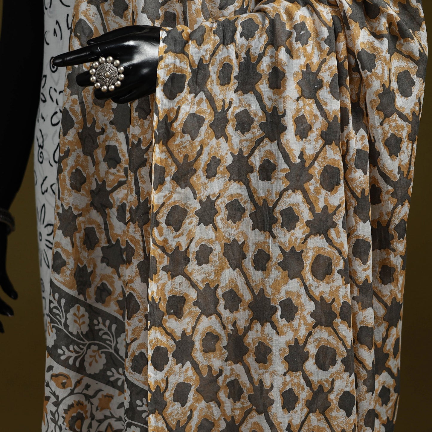 Cotton jaipur printed dupatta 63 - handcrafted