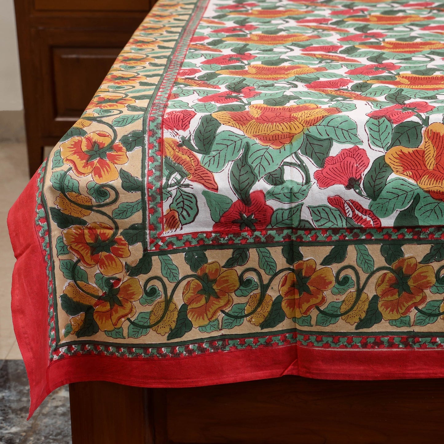 Cotton single sanganeri bed sheet (90 x 60 in) 31