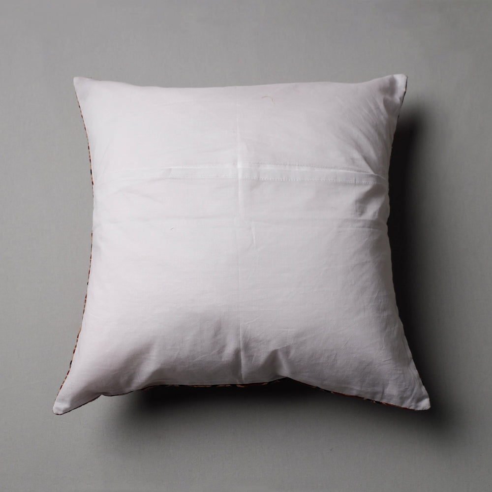 Multicolor - Cutwork Cotton Applique Cushion Cover (16 x 16 in)