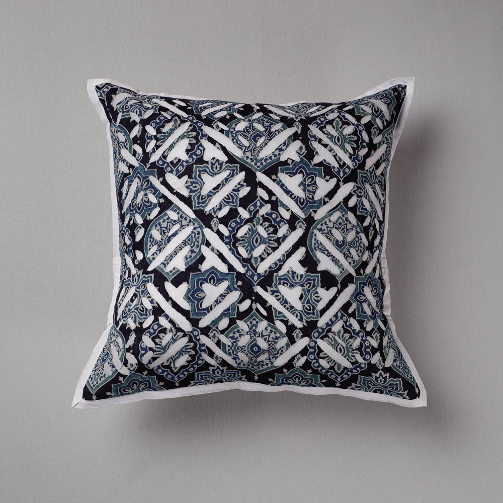 Buy Multicolor Cutwork Cotton Applique Cushion Cover