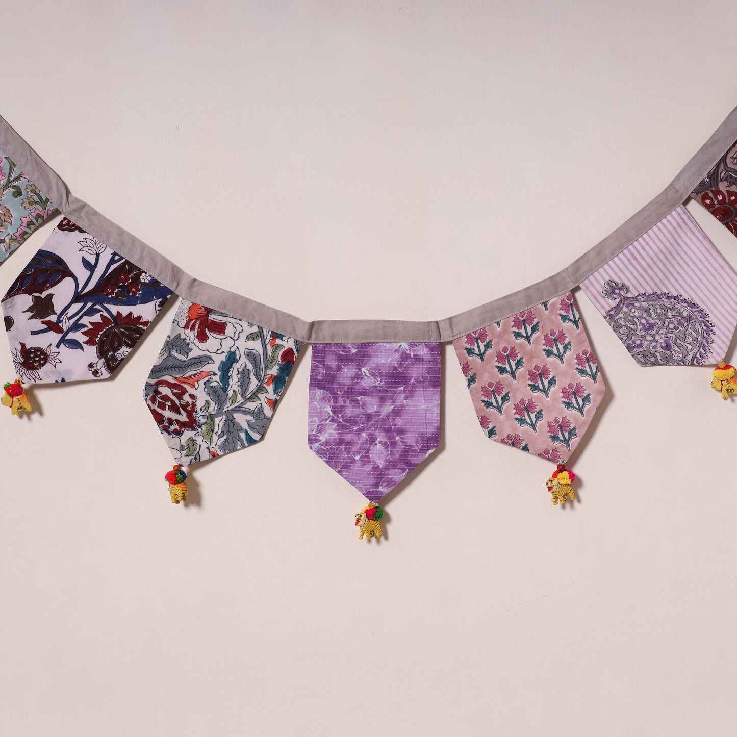 Multicolor - decorative handmade fabric toran 12
