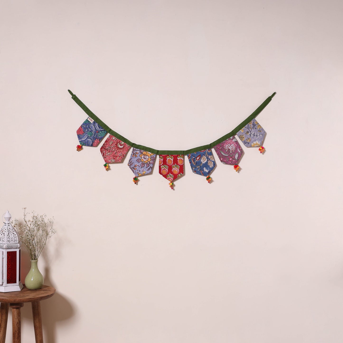 Multicolor - decorative handmade fabric toran 14