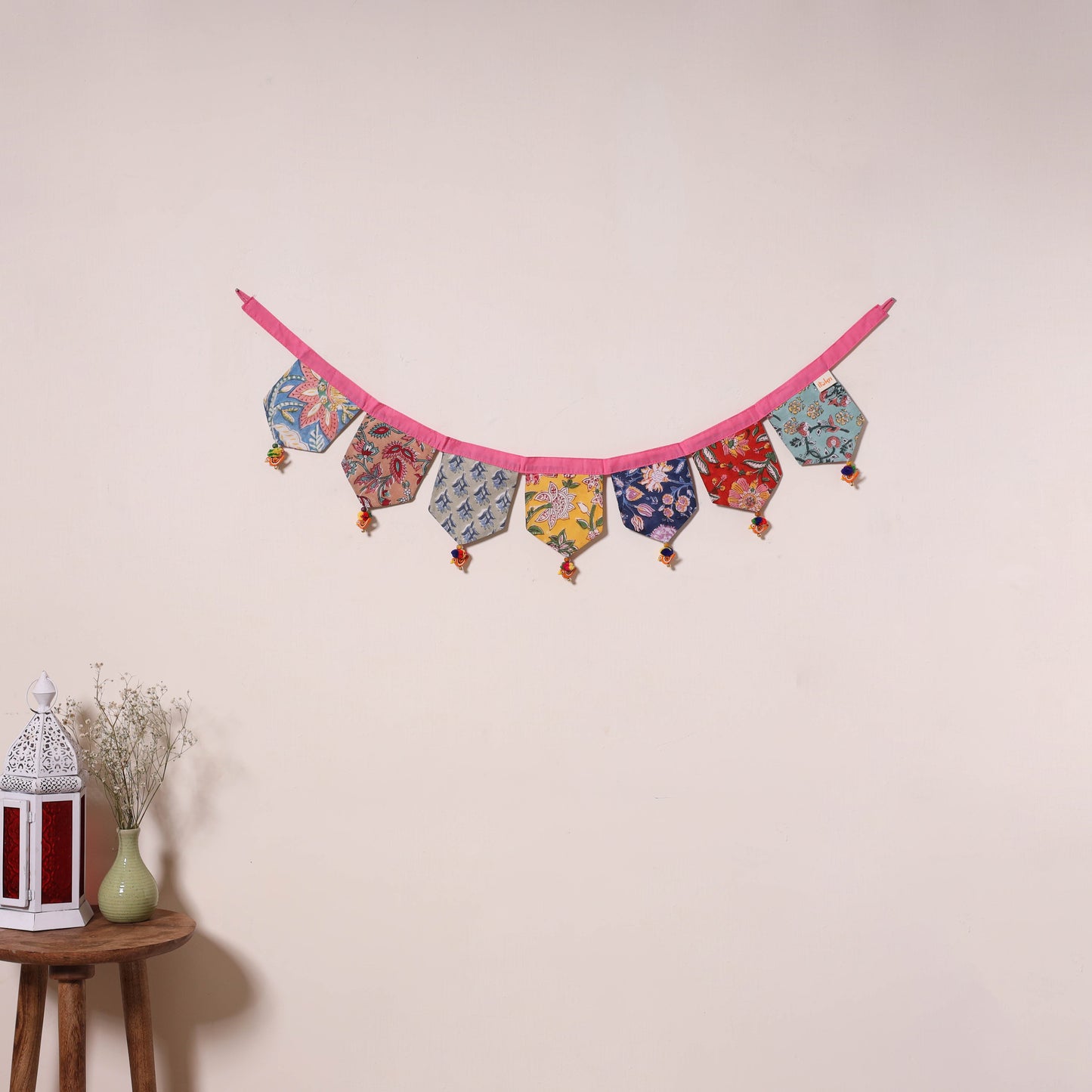 Multicolor - decorative handmade fabric toran 17