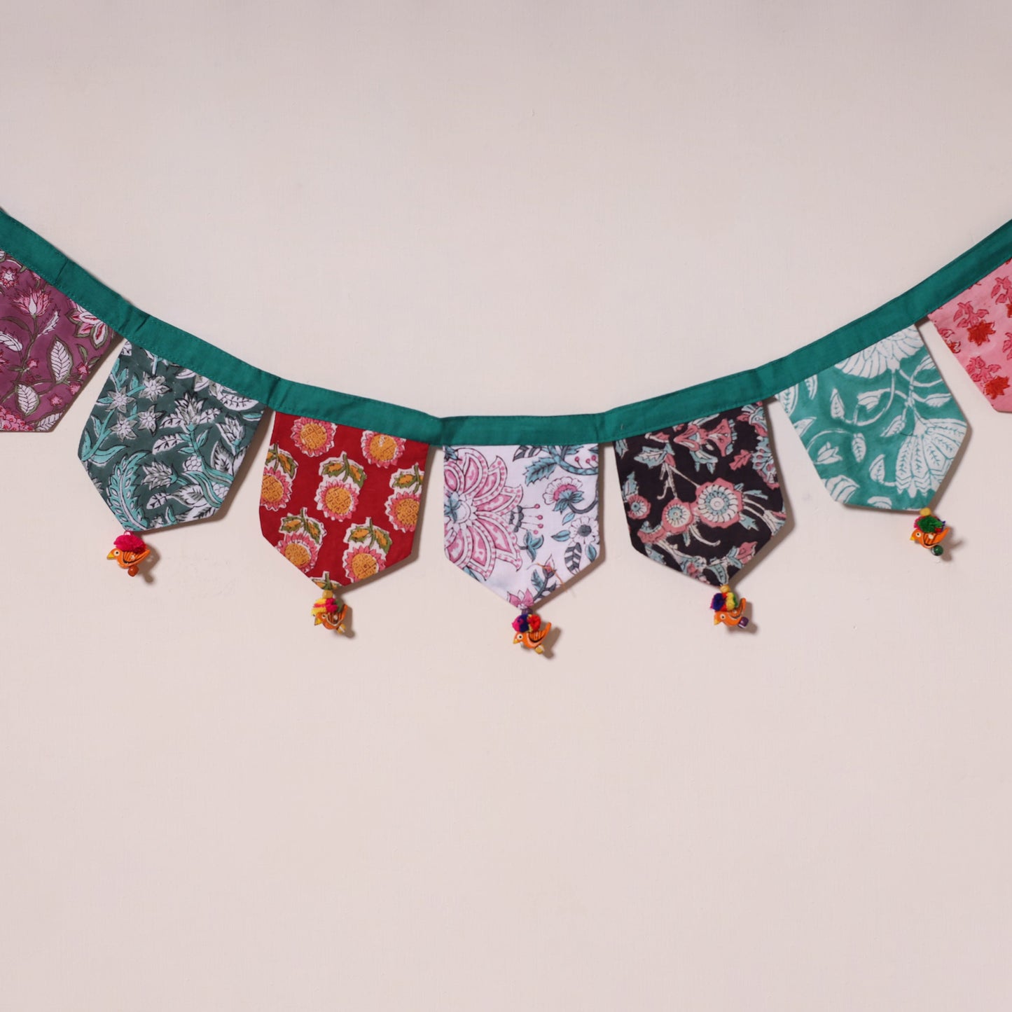 Multicolor - decorative handmade fabric toran 19