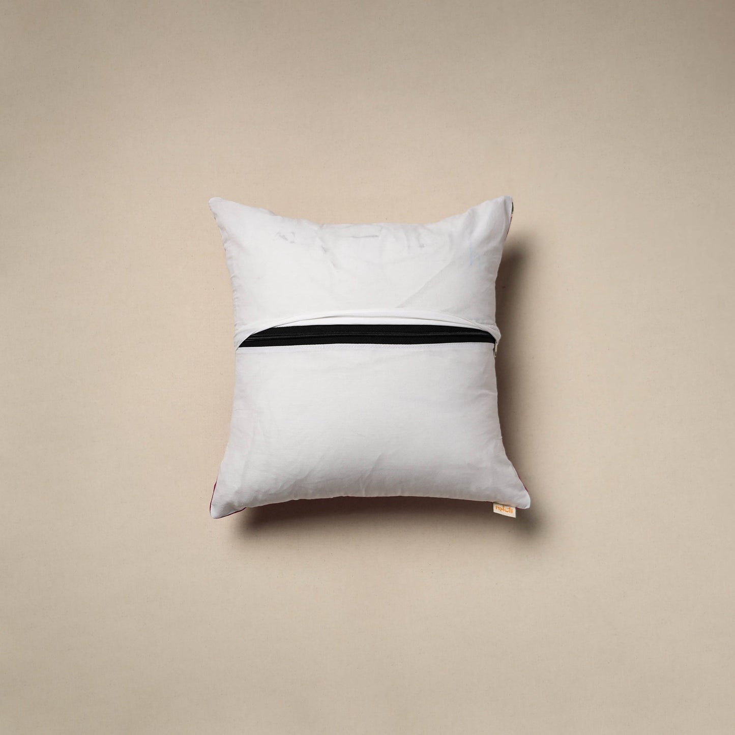 Dharwad & sanganeri patch cotton cushion cover 17