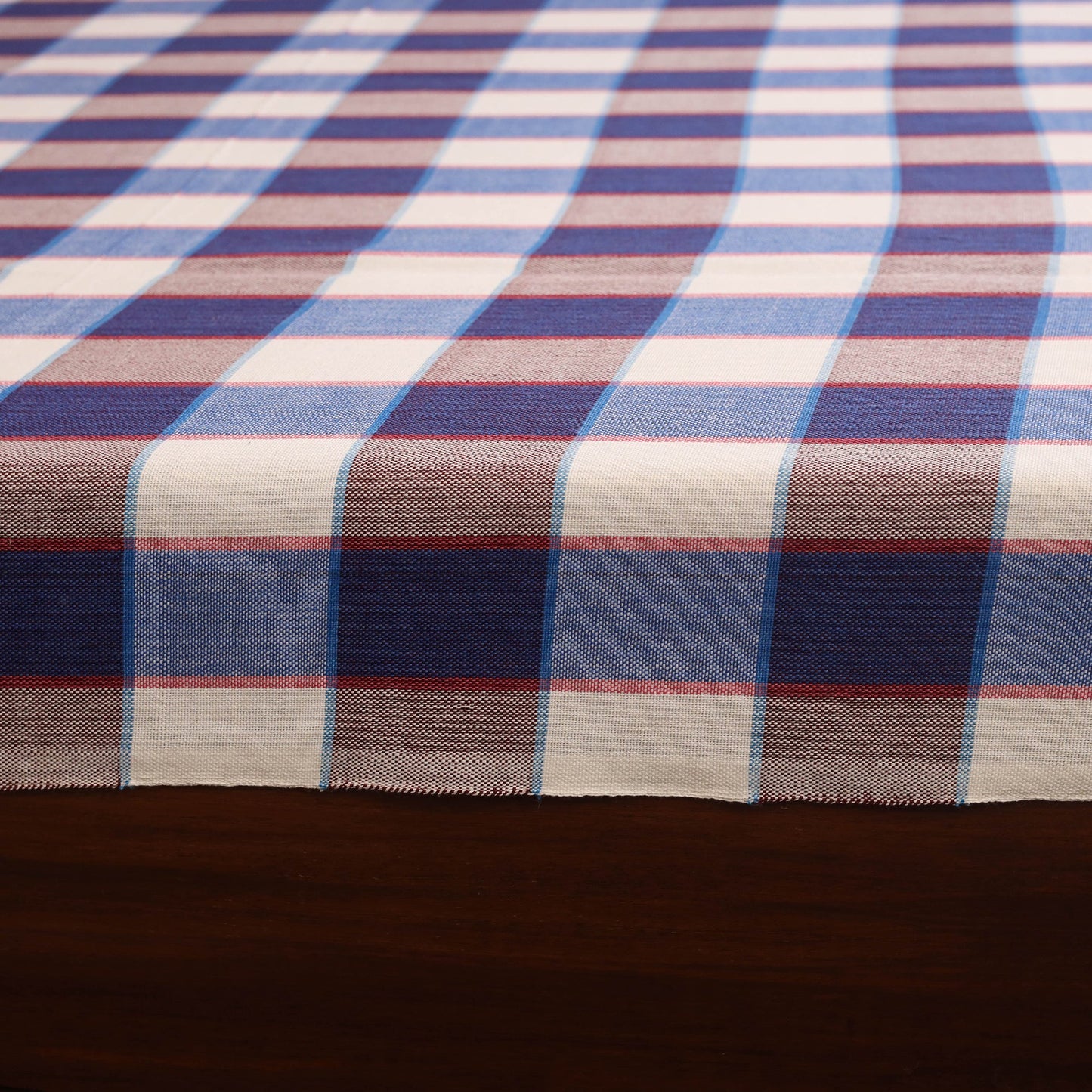Multicolor - double handloom cotton bed sheet (108 x 90 in)