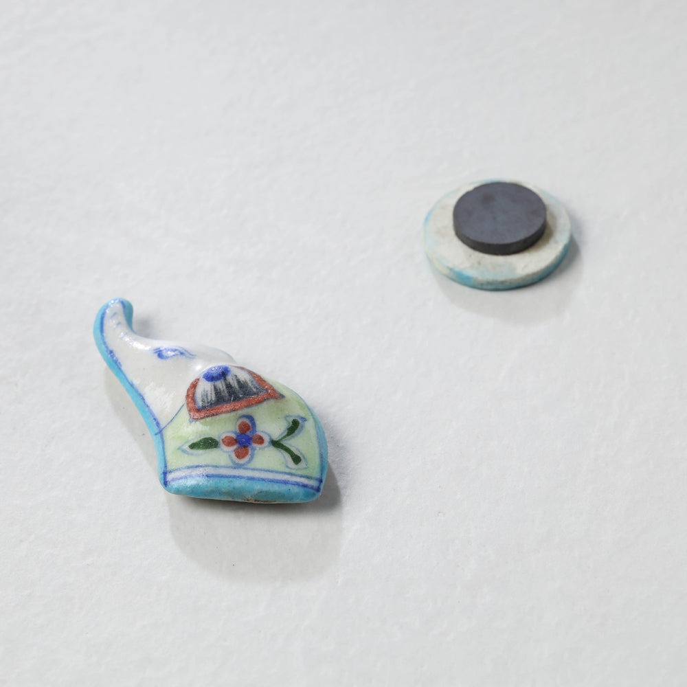 Original Blue Pottery Ceramic Tile Fridge Magnet