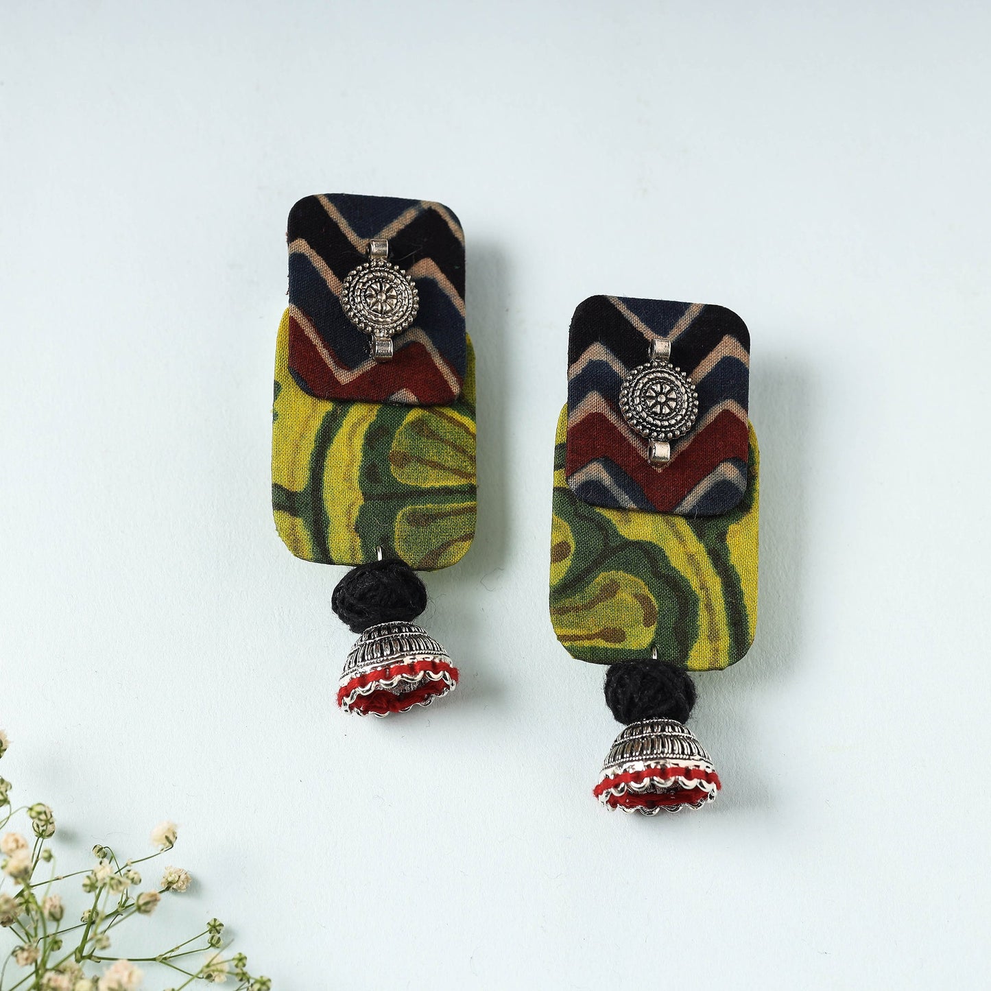 Handcrafted Fabart Earrings by Asalkaar