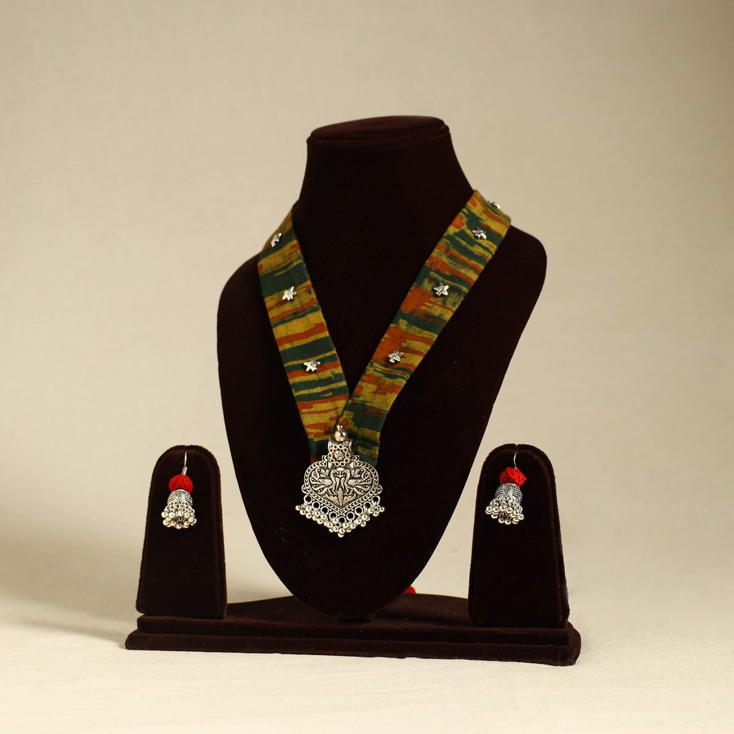 Buy Fabart German Silver Necklace Set