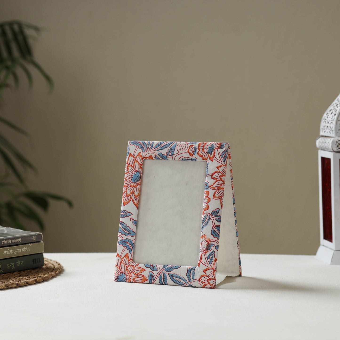 Multicolor - fabric embellished handmade photo frame (8 x 6