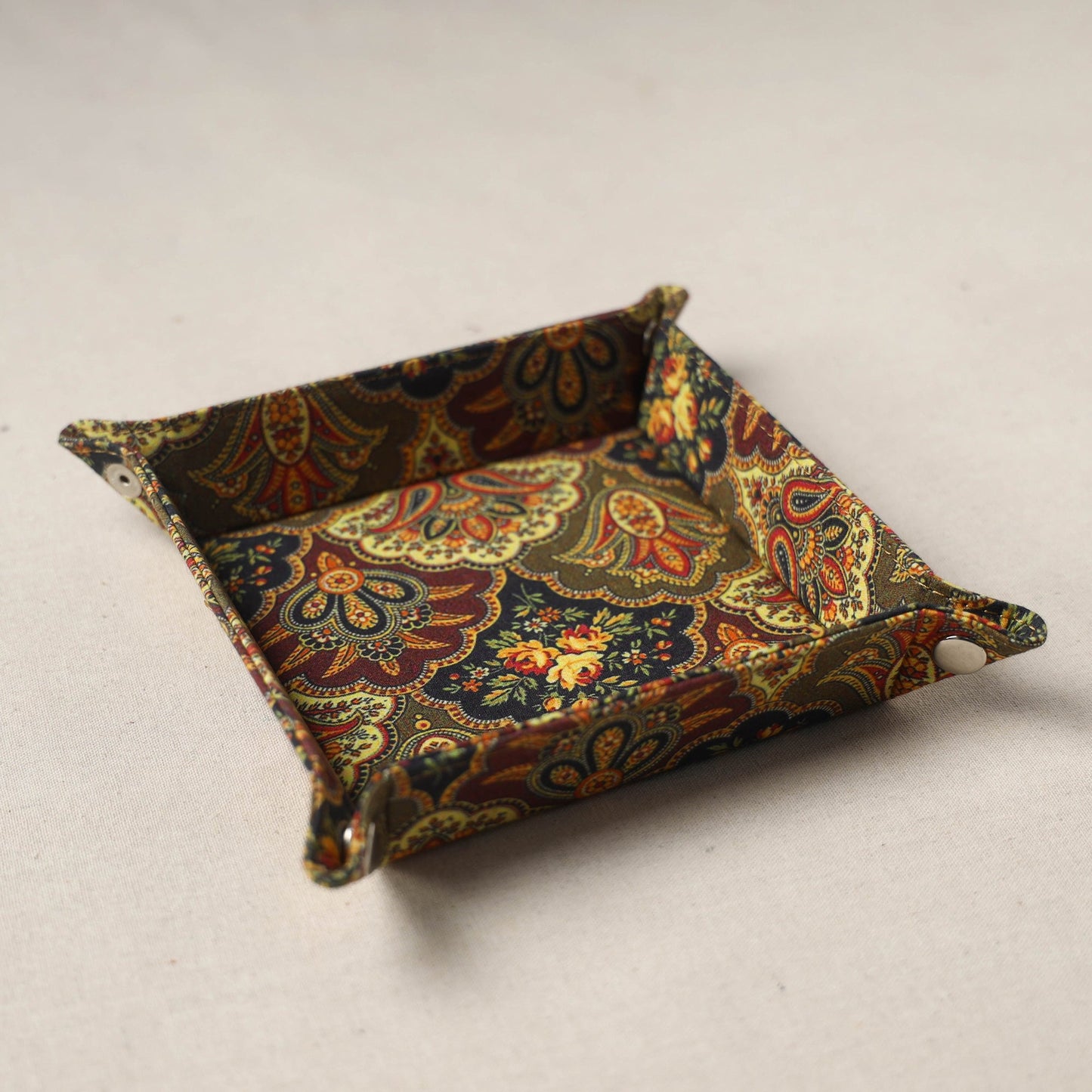 Multicolor Floral Basket/Valet Tray Online in India