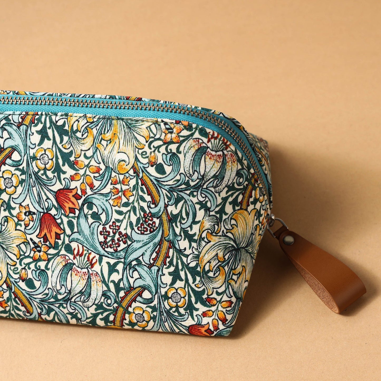 Floral Printed Handcrafted Multipurpose Toiletry Pouch