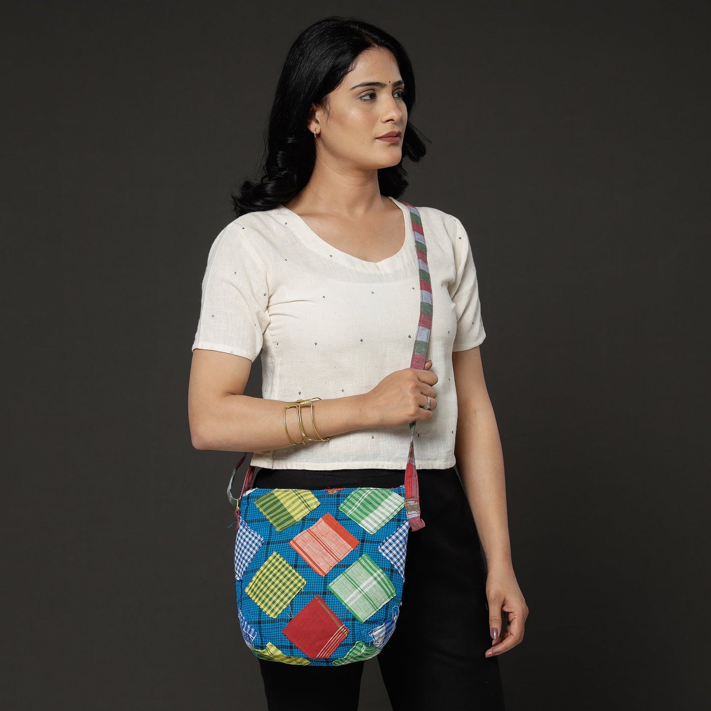Embroidery Sling Bag