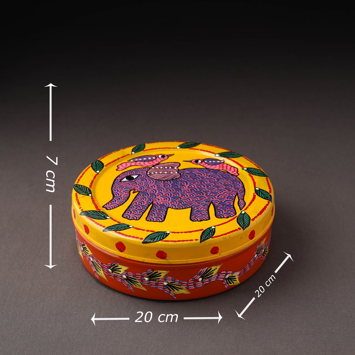 Gond Handpainted Stainless Steel Casserole