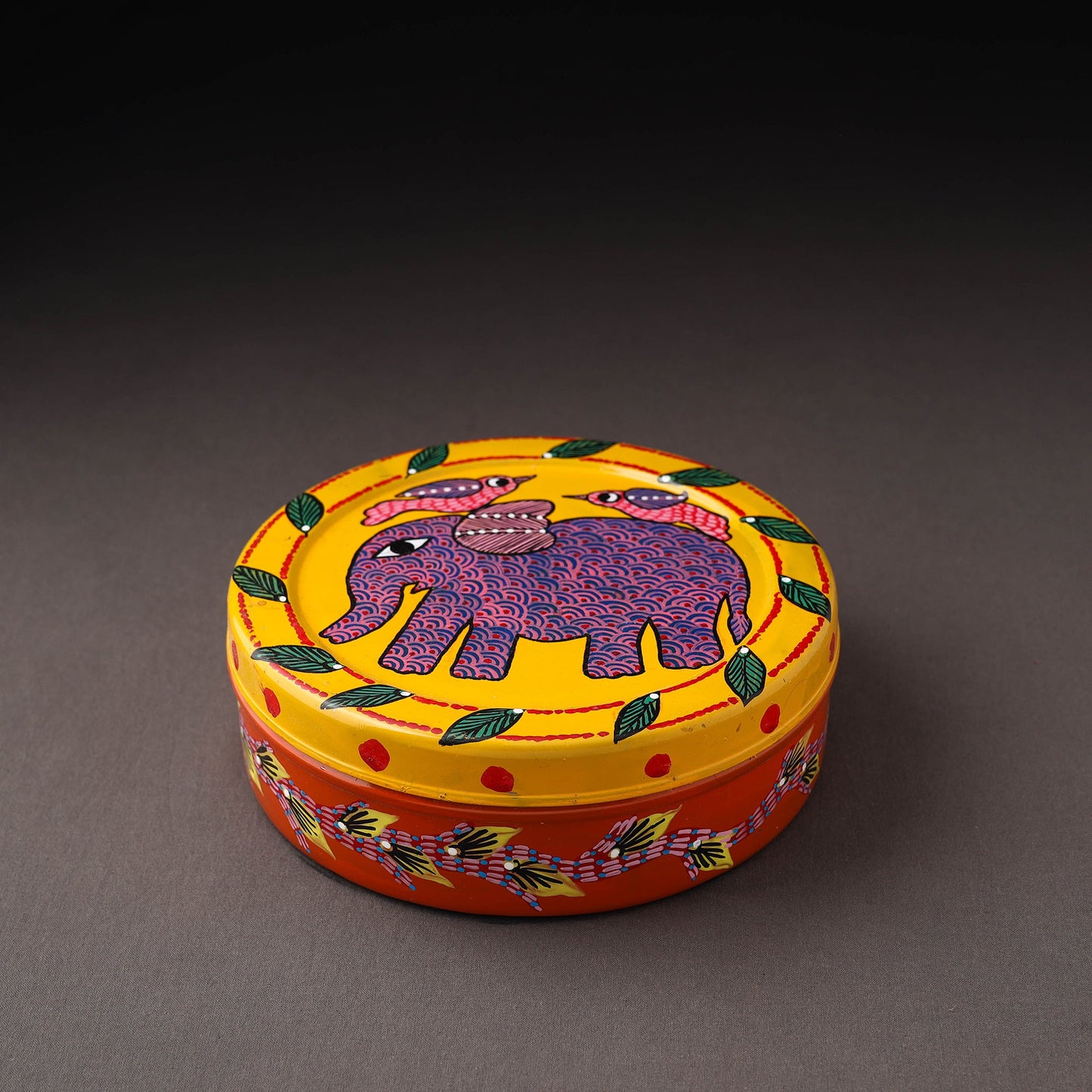 Gond Handpainted Stainless Steel Casserole
