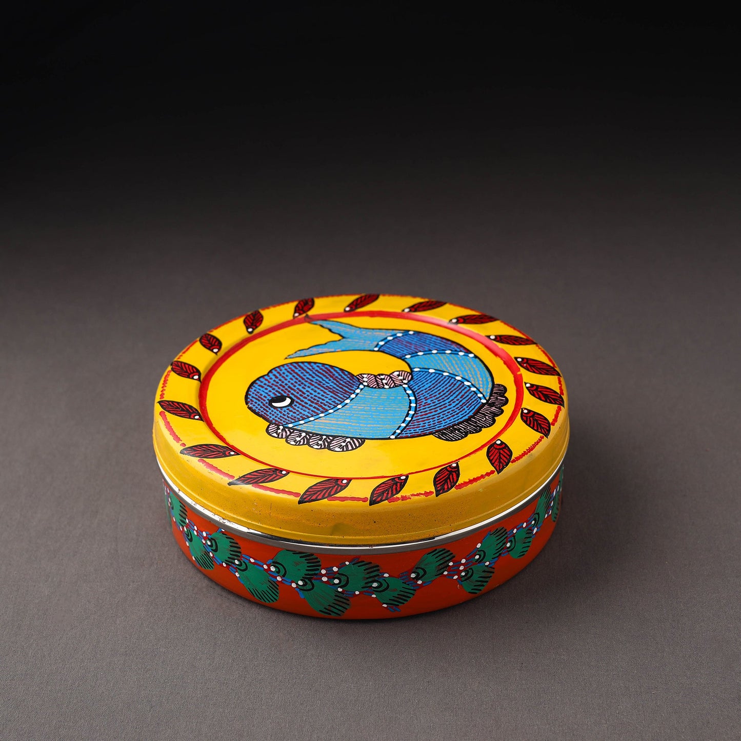 Gond Handpainted Stainless Steel Casserole