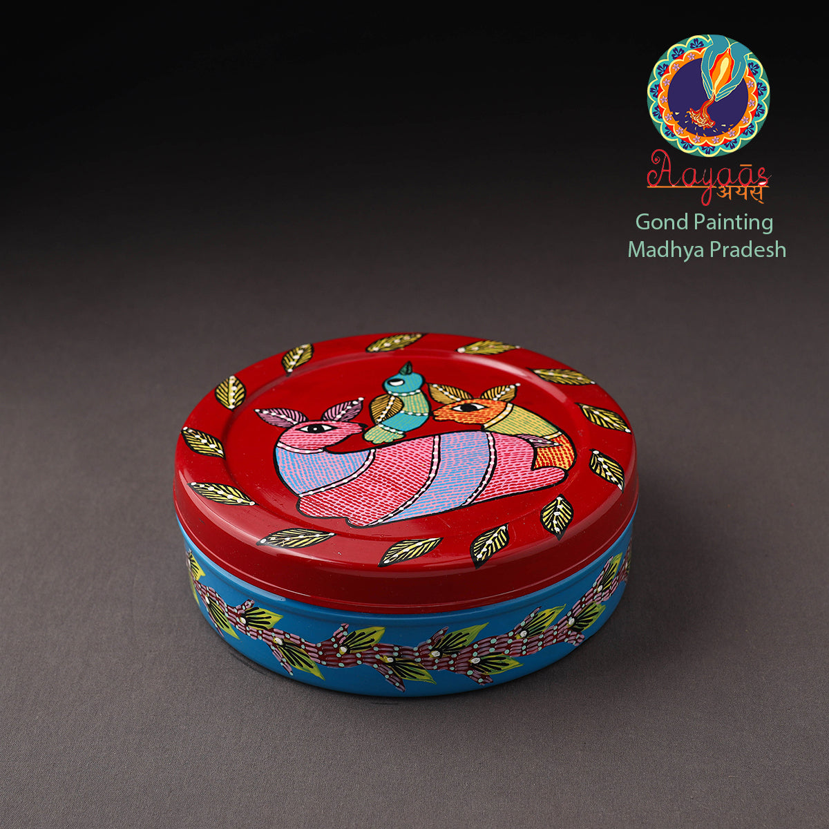 Gond Handpainted Stainless Steel Casserole