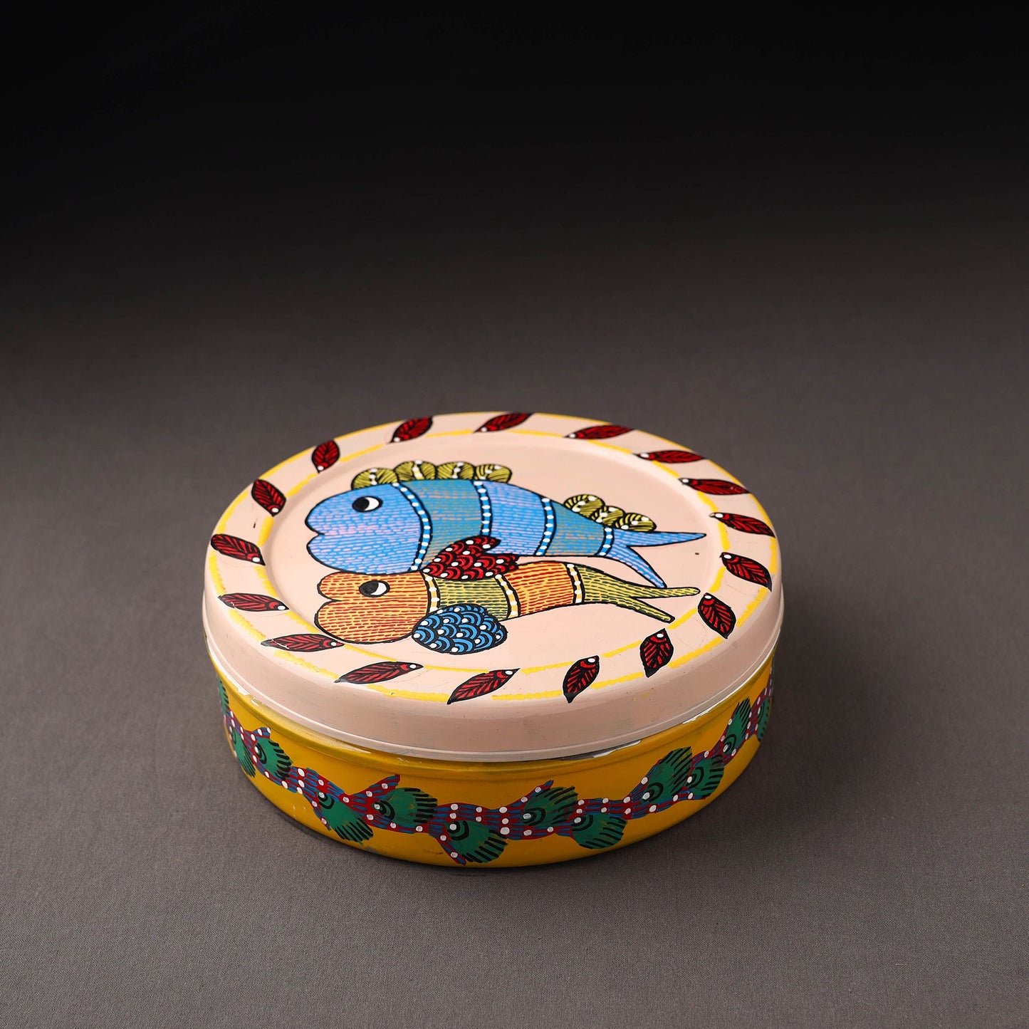Gond Handpainted Stainless Steel Casserole