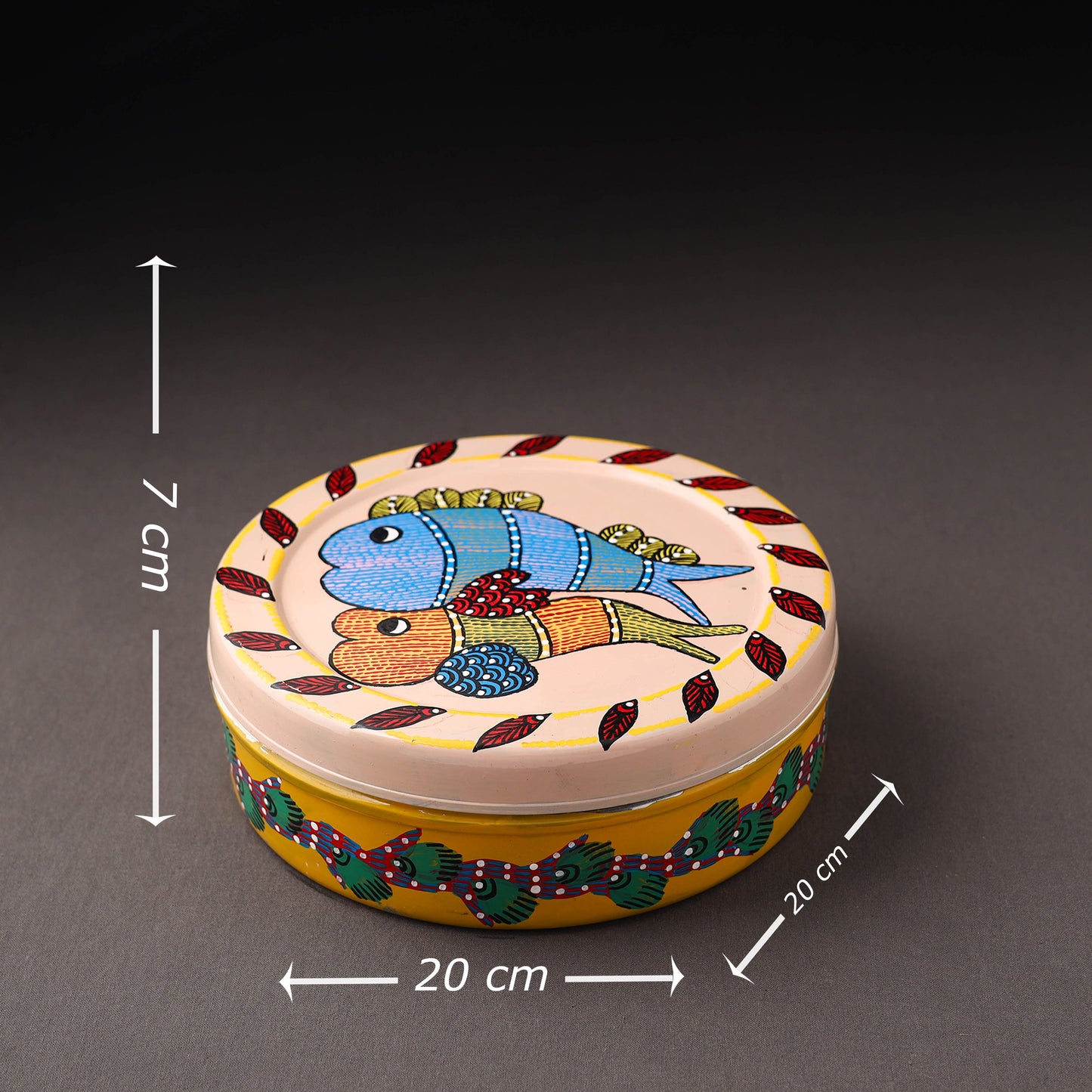 Gond Handpainted Stainless Steel Casserole