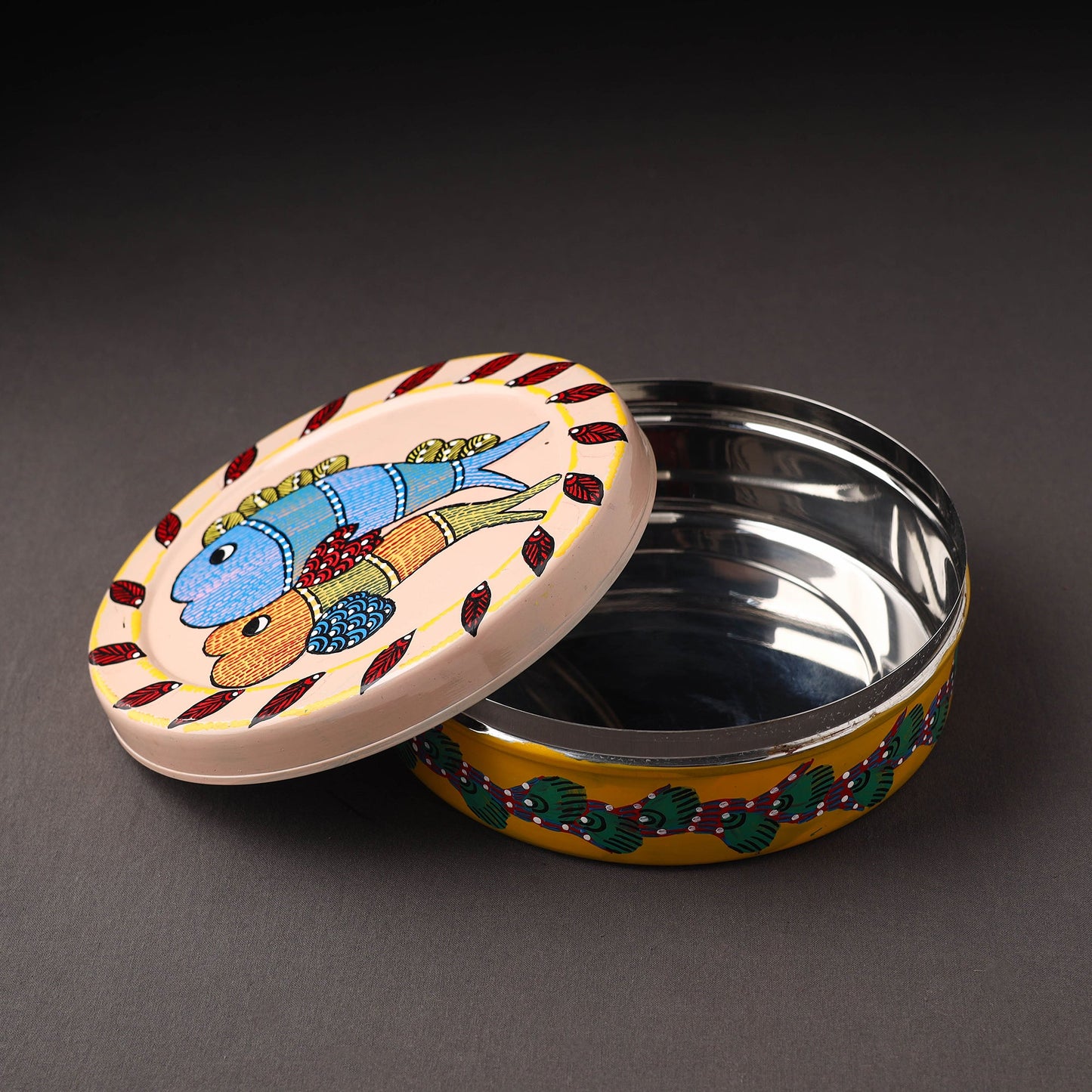 Gond Handpainted Stainless Steel Casserole