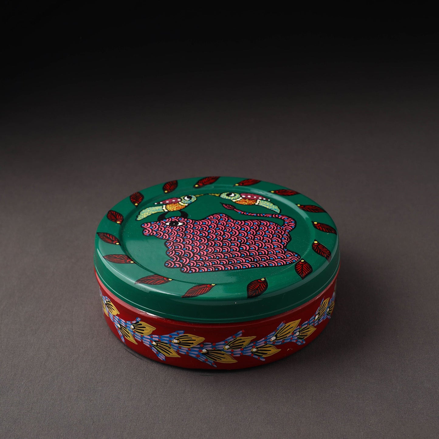 Gond Handpainted Stainless Steel Casserole