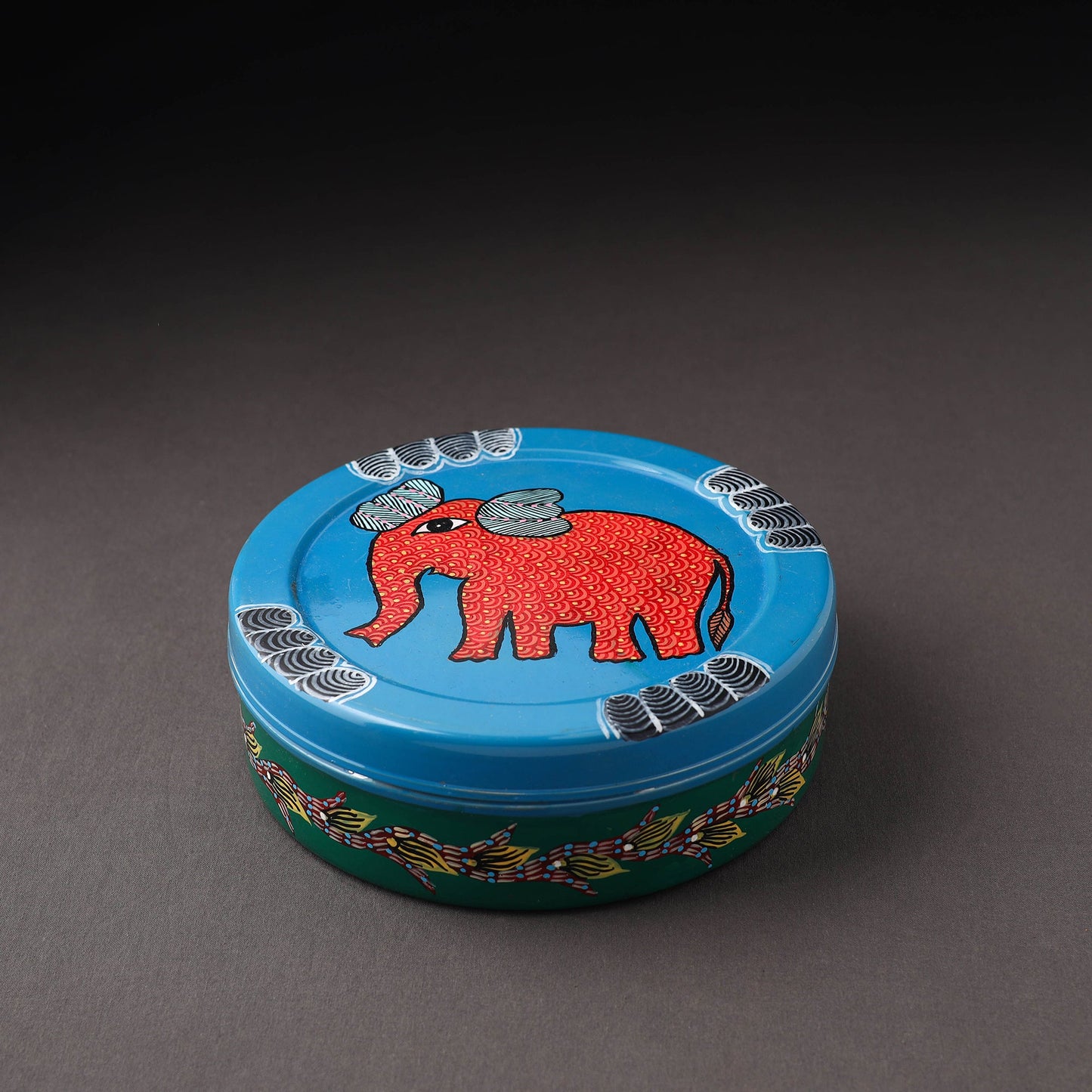 Gond Handpainted Stainless Steel Casserole