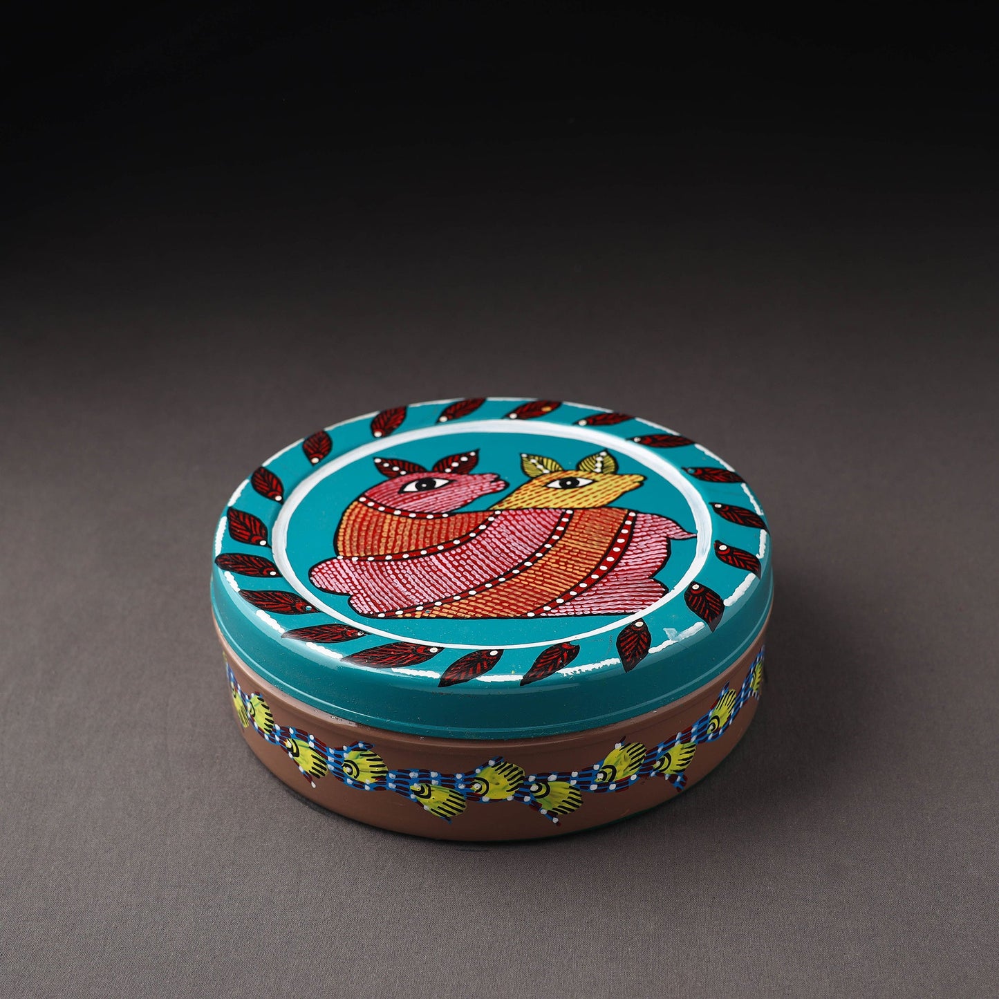 Gond Handpainted Stainless Steel Casserole
