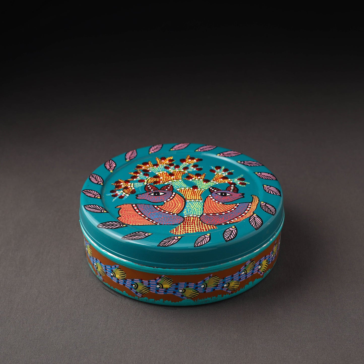Gond Handpainted Stainless Steel Casserole