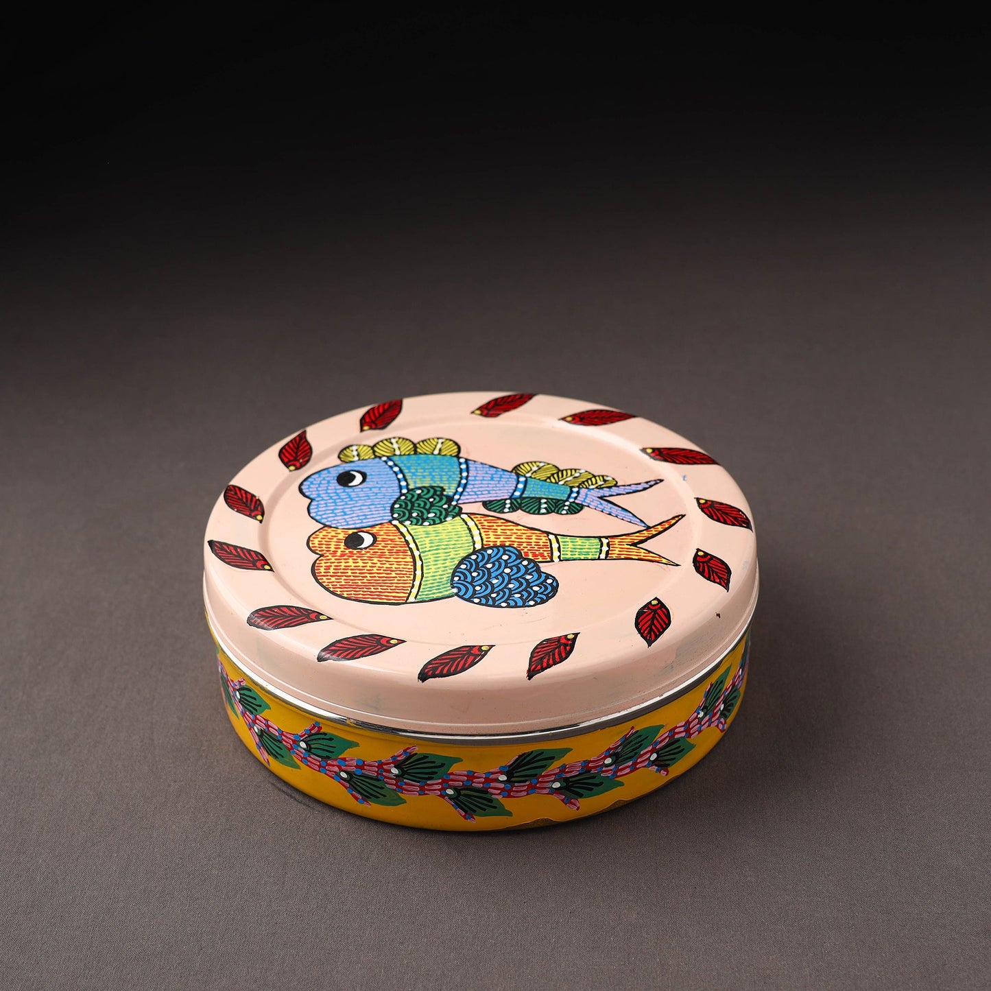 Gond Handpainted Stainless Steel Casserole
