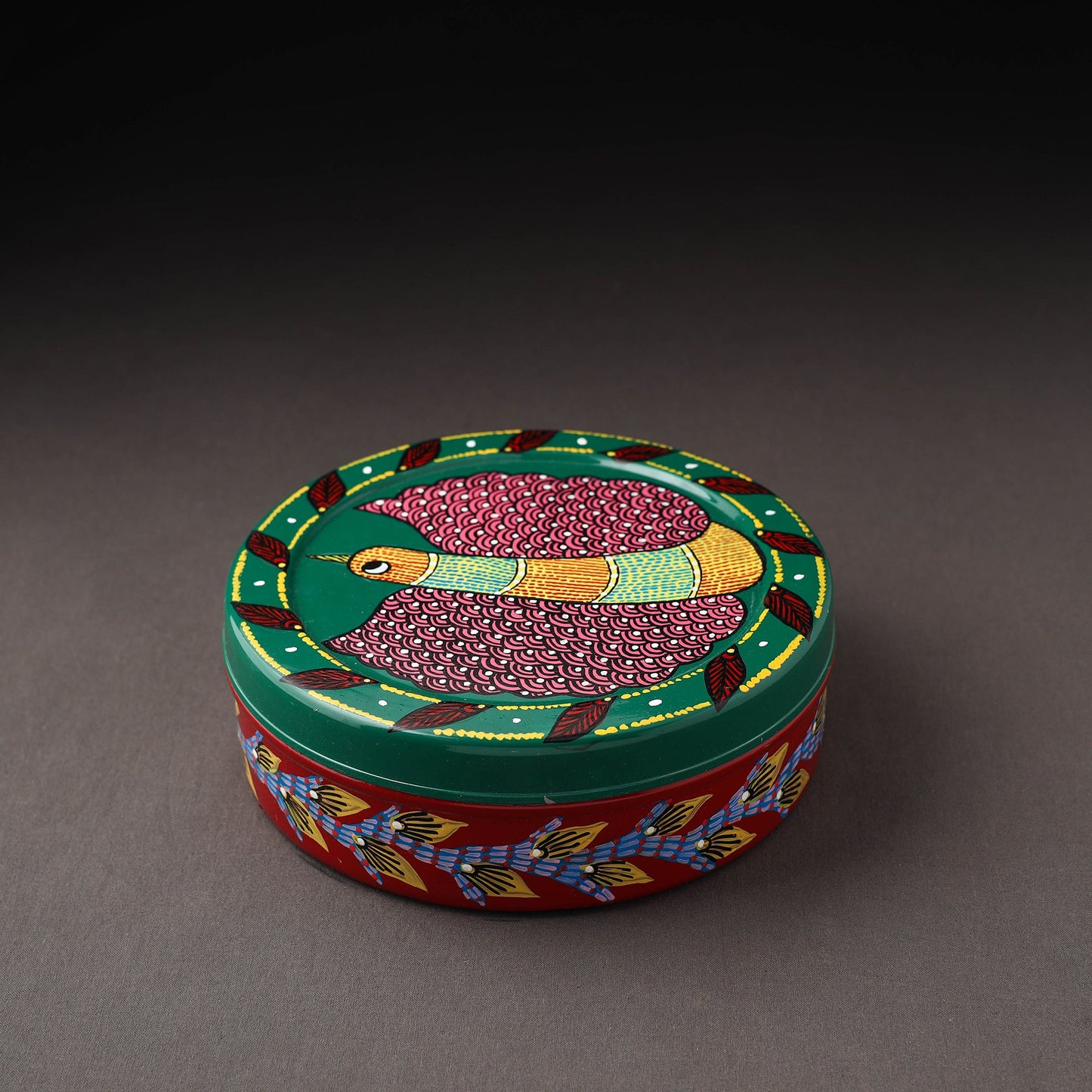Gond Handpainted Stainless Steel Casserole