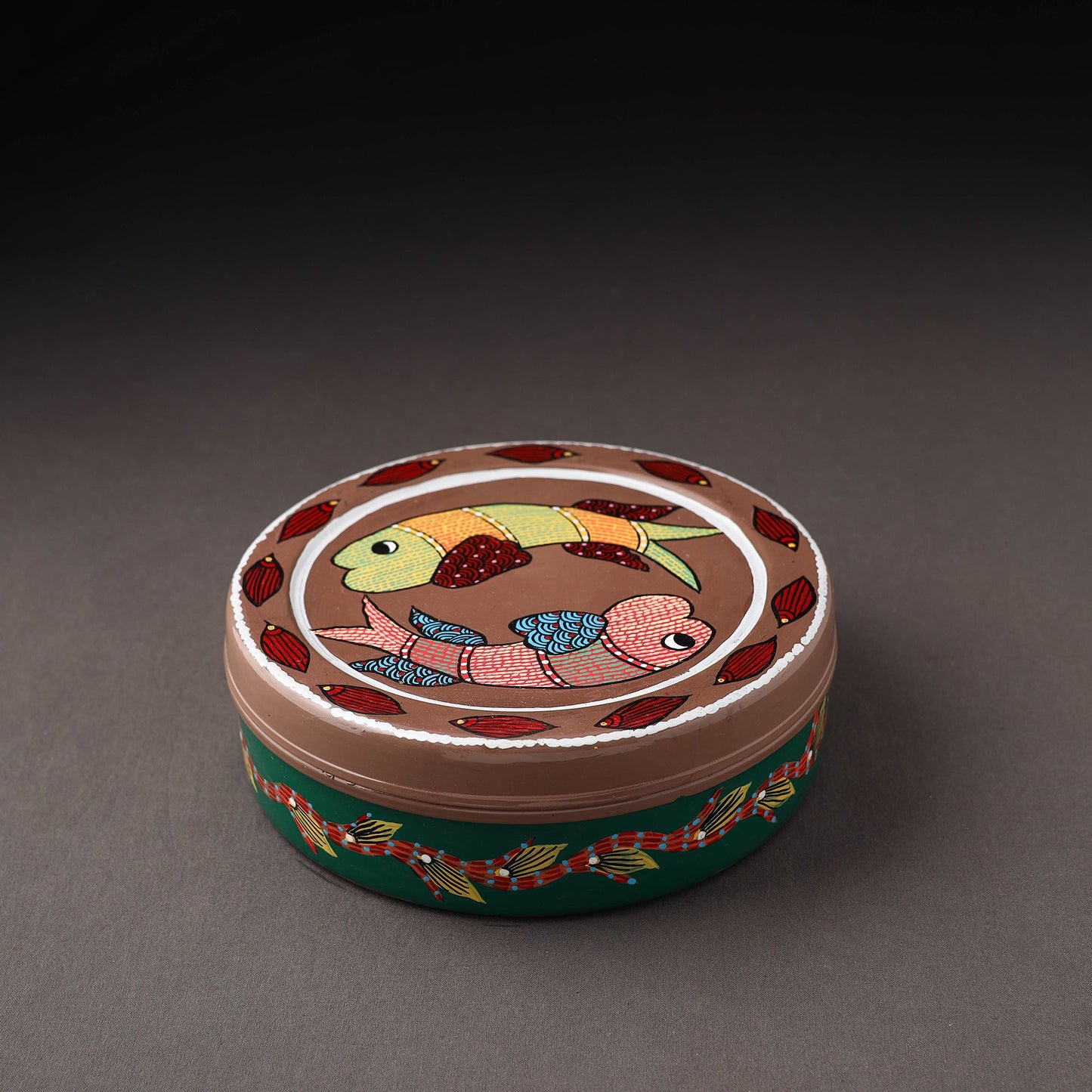 Gond Handpainted Stainless Steel Casserole