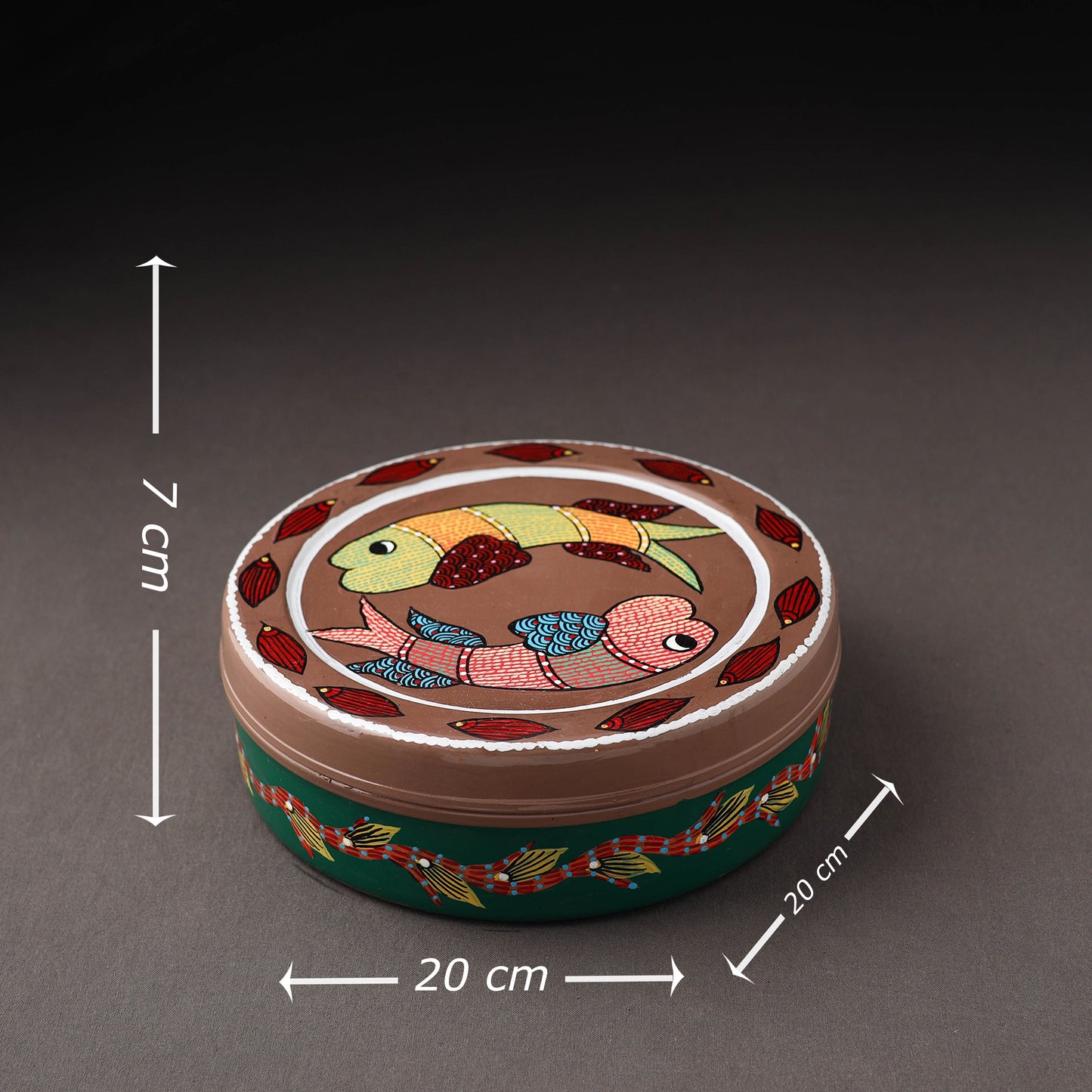 Gond Handpainted Stainless Steel Casserole