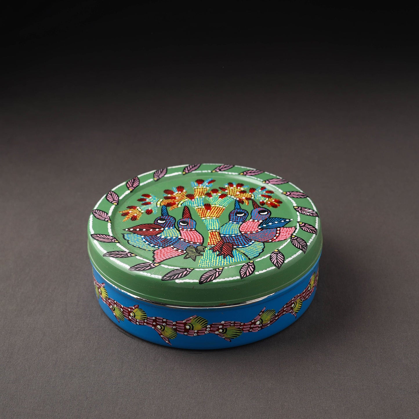 Gond Handpainted Stainless Steel Casserole