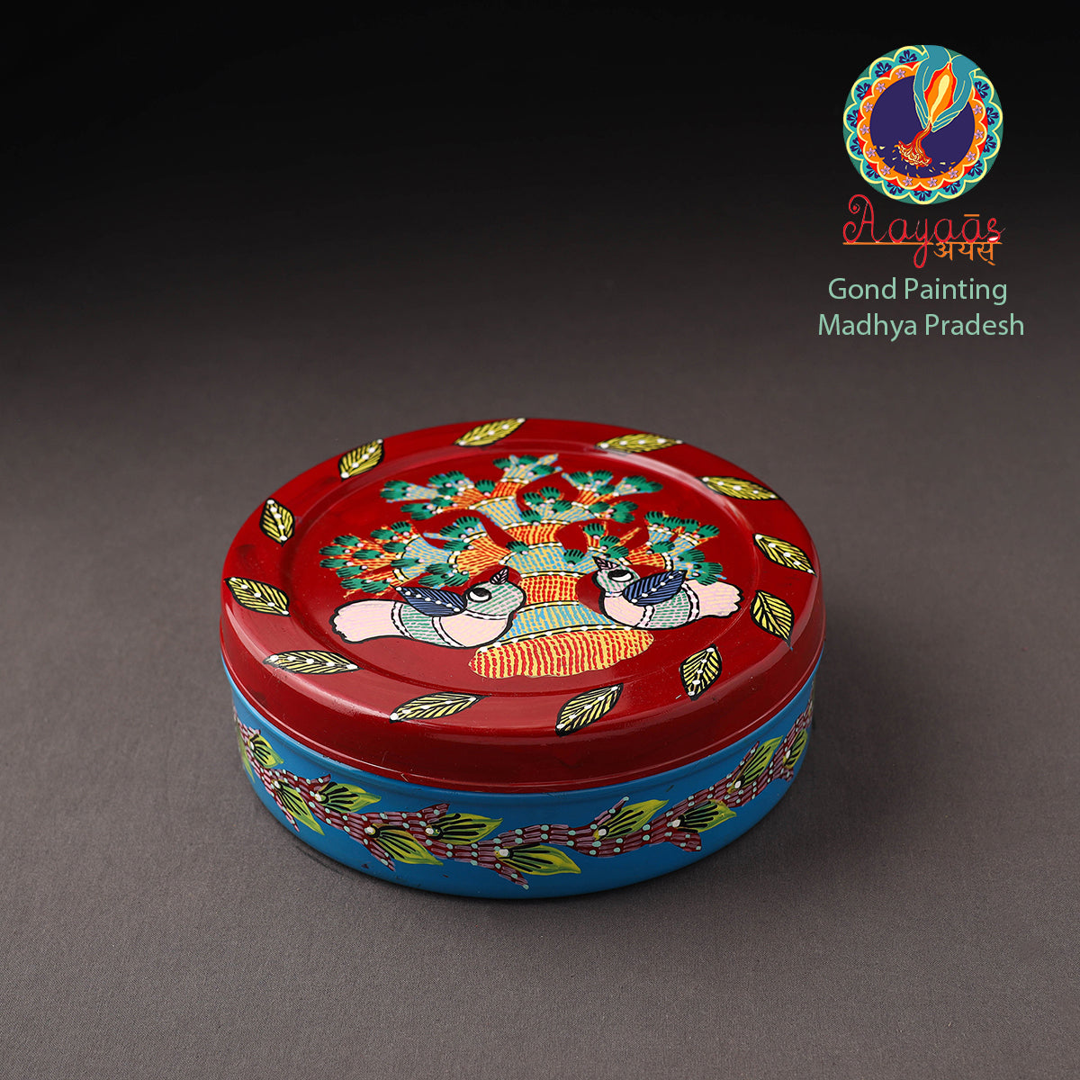 Gond Handpainted Stainless Steel Casserole