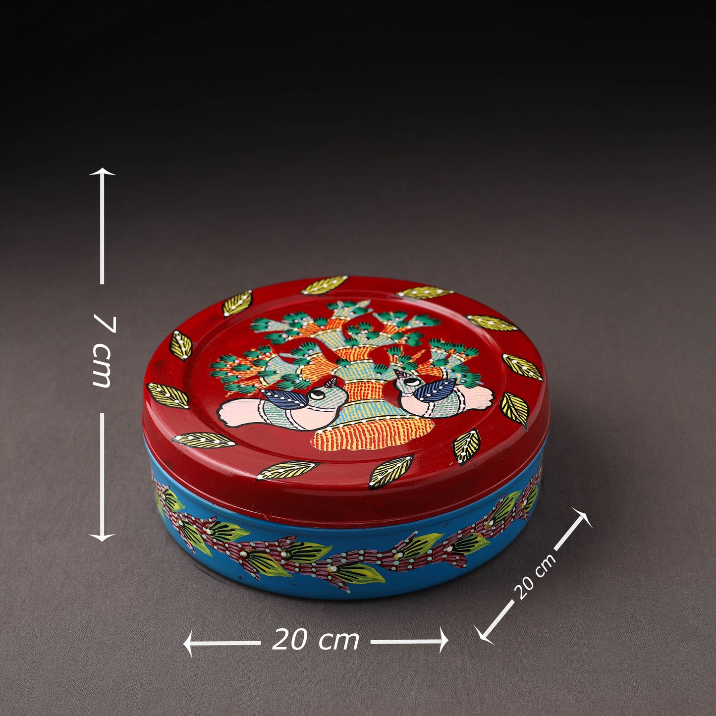 Gond Handpainted Stainless Steel Casserole
