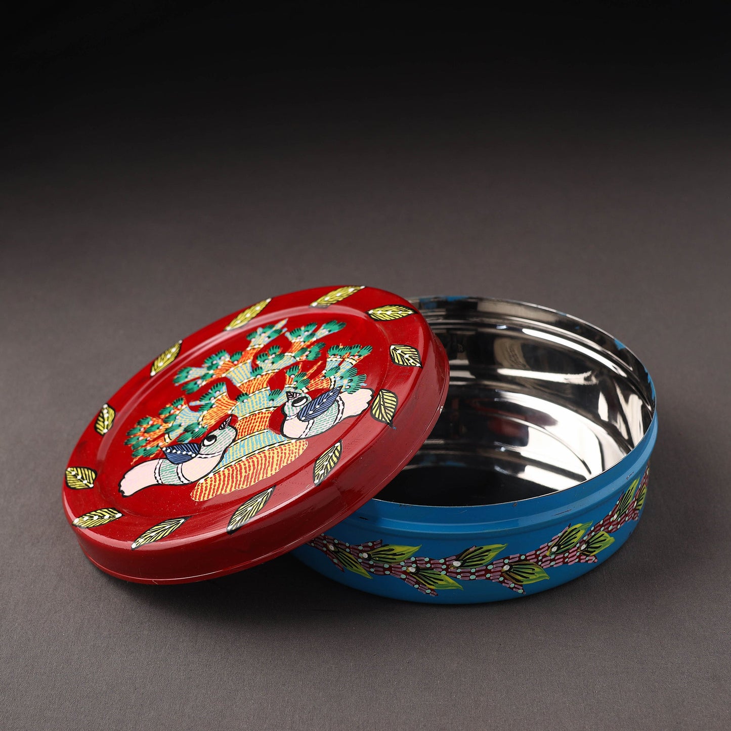 Gond Handpainted Stainless Steel Casserole