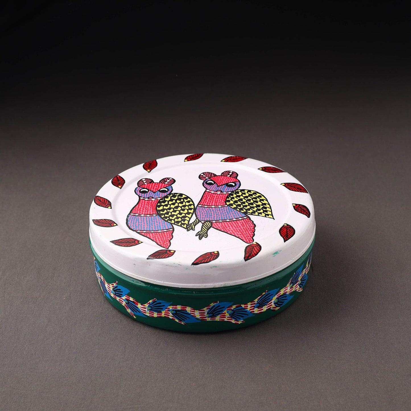 Gond Handpainted Stainless Steel Casserole