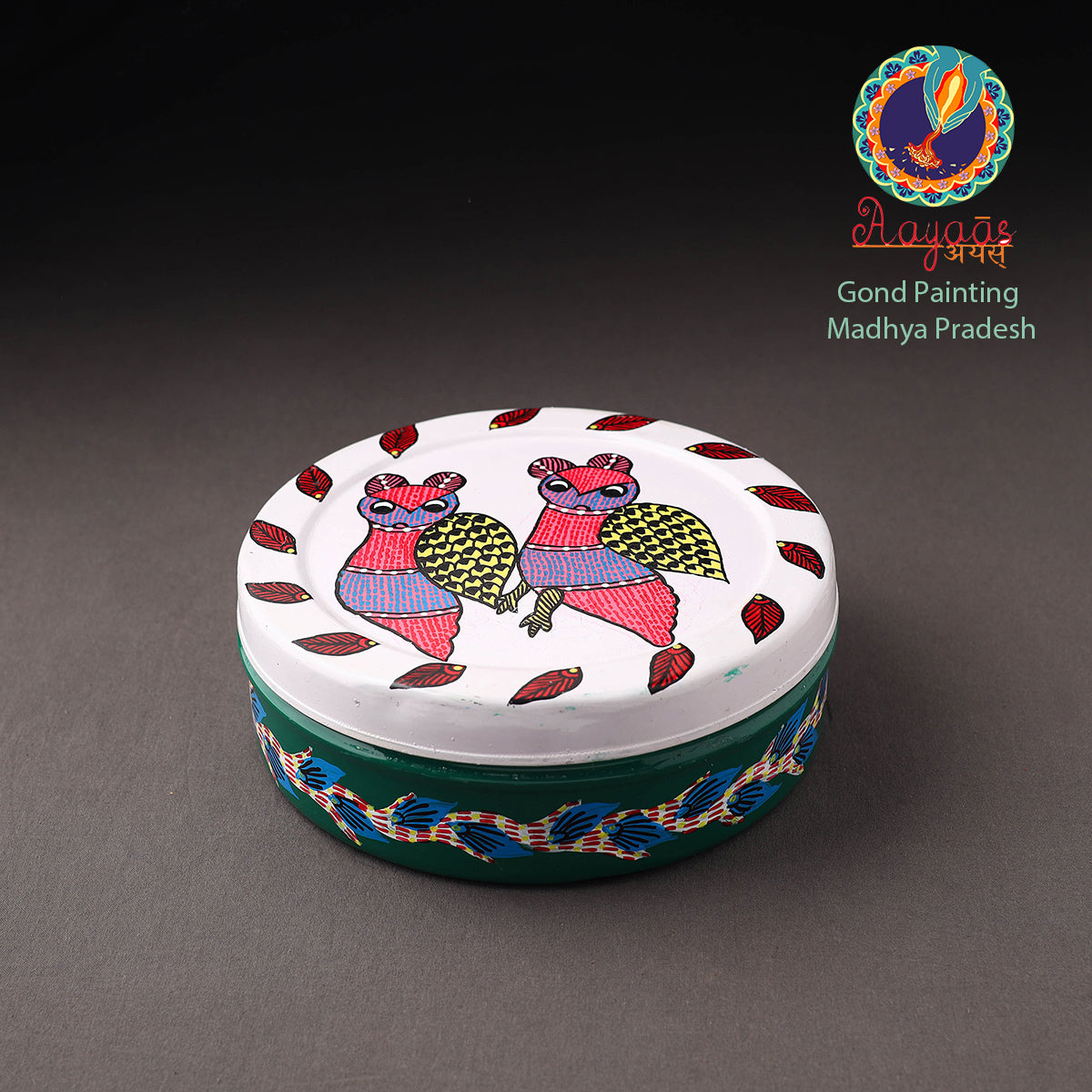 Gond Handpainted Stainless Steel Casserole