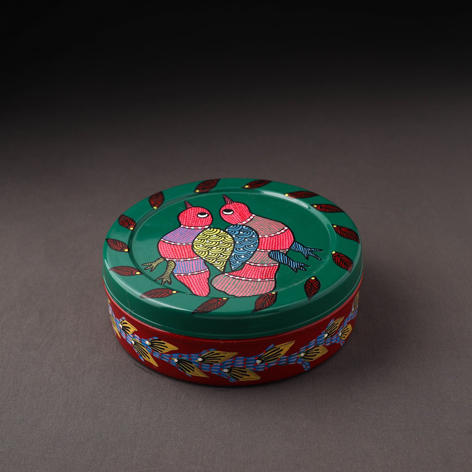 Red - Kavad Handpainted Stainless Steel Casserole