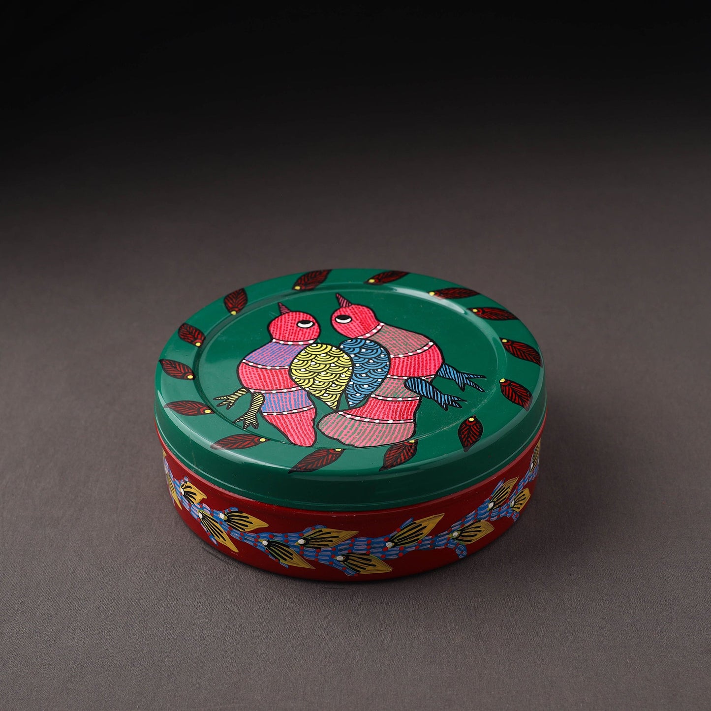Gond Handpainted Stainless Steel Casserole