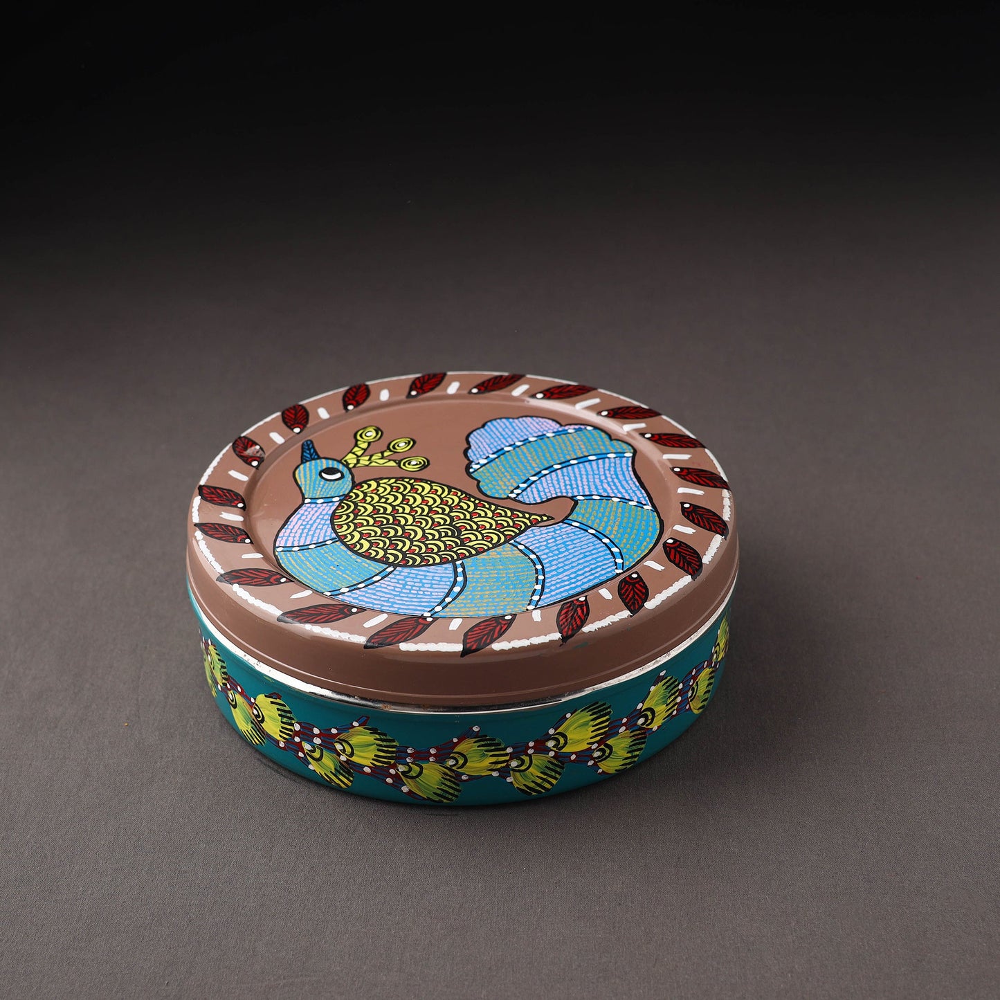 Gond Handpainted Stainless Steel Casserole