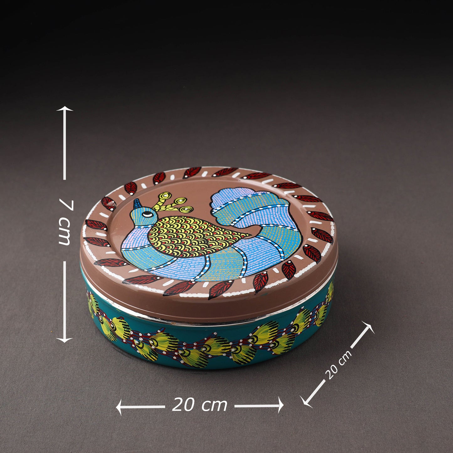 Gond Handpainted Stainless Steel Casserole
